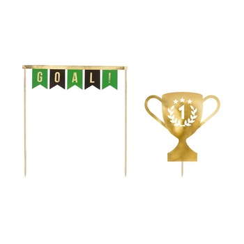 Set 2 Decoratiuni Prajitura Fotbal, Multicolor Set 2 Decoratiuni Prajitura Fotbal, Multicolor
