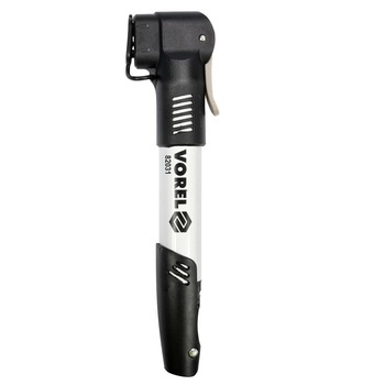 Pompa telescopica pentru biciclete Vorel 82031, Aluminiu Pompa telescopica pentru biciclete Vorel 82031, Aluminiu