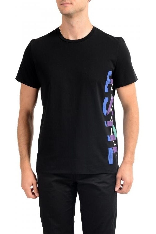 Tricou Barbati Just Cavalli Graphic Print Crewneck S03GC0530N20663900, Negru
