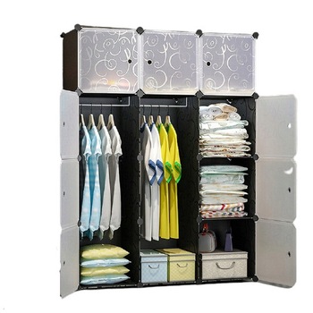 Dulap TimeTrade modular alb negru, 146x110x37 Dulap TimeTrade modular alb negru, 146x110x37