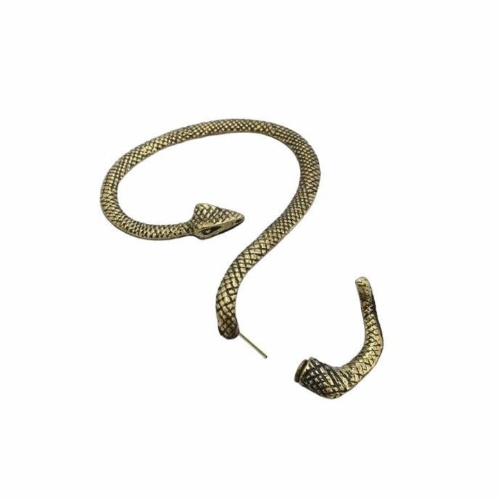 Cercel auriu, ear cuff, forma de sarpe, Rosaline C5, Pursehuit