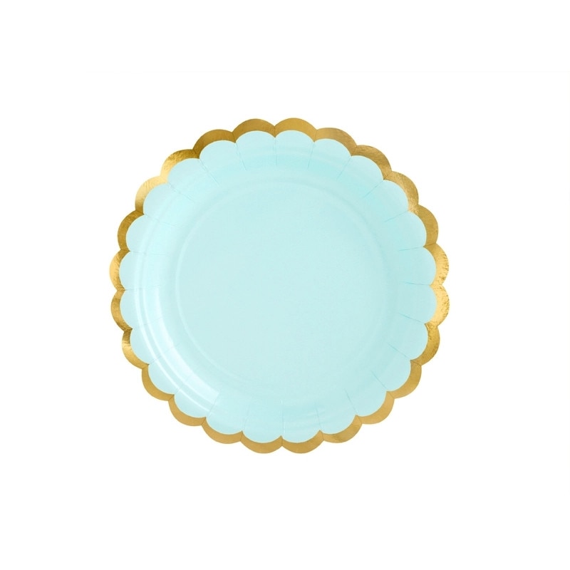 Set 6 Farfurii Verde Menta, 18 cm