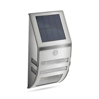 Lampa solara LED de exterior pentru gradina Garden of Eden 11245, cu senzor de miscare, 250 lm, acumulator 800 mAh, 1.2V, IP65, 17 cm, Inox Lampa solara LED de exterior pentru gradina Garden of Eden 11245, cu senzor de miscare, 250 lm, acumulator 800 mAh, 1.2V, IP65, 17 cm, Inox