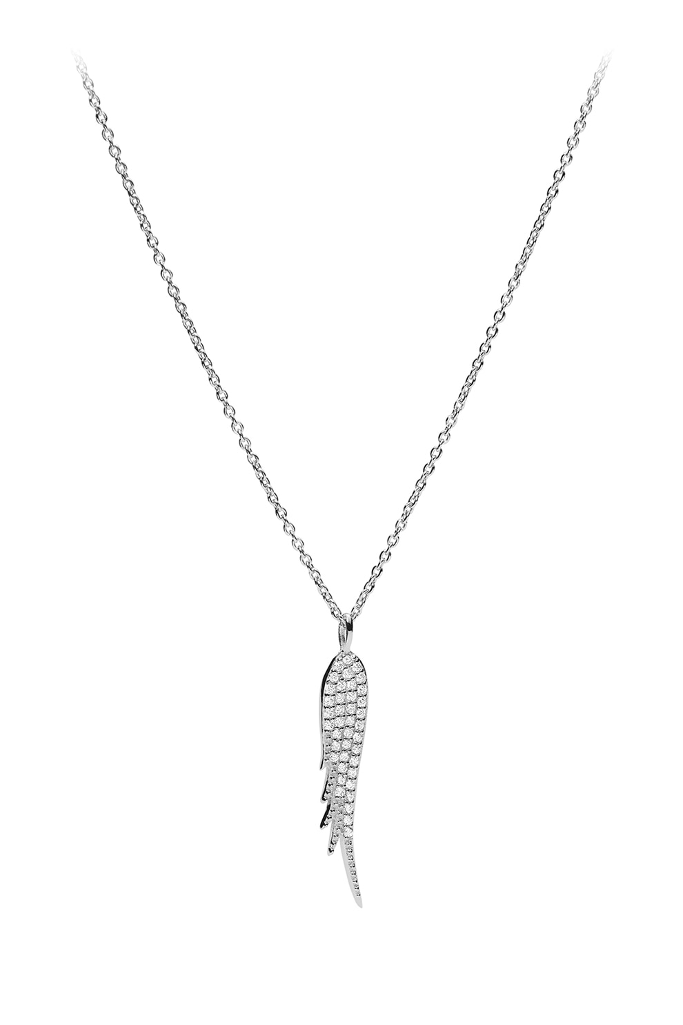 Fossil, Colier de argint 925 cu cristale din zirconia, Argintiu