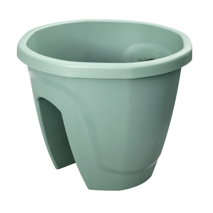 Саксия за балкон EMERALD, 29,7x29,7xh24cm 7,5lt , Зелена