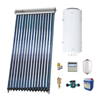 Pachet Economic Sistem solar presurizat, panou Fornello 10 Tuburi Heat Pipe, boiler termoelectric tanc in tanc cu rezistenta electrica Fornello 120 litri, pompa 25-60, controller, vas expansiune, antigel, supapa 1/2, aerisitor 1/2 Pachet Economic Sistem solar presurizat, panou Fornello 10 Tuburi Heat Pipe, boiler termoelectric tanc in tanc cu rezistenta electrica Fornello 120 litri, pompa 25-60, controller, vas expansiune, antigel, supapa 1/2, aerisitor 1/2