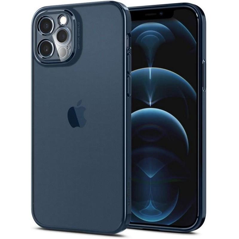 Carcasa Spigen Optik Crystal compatibila cu iPhone 12 Pro Chrome Pacific