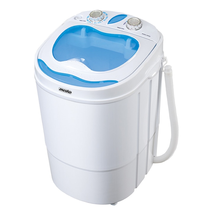 Mesko MS8053 mini mosógép, 3kg, Fehér/Kék