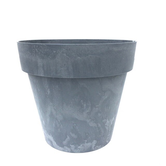 Ghiveci plastic cube beton - 425 U - culoare beton