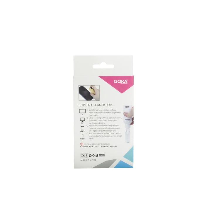Solutie de curatare pentru ecrane 10 ml, Albastru