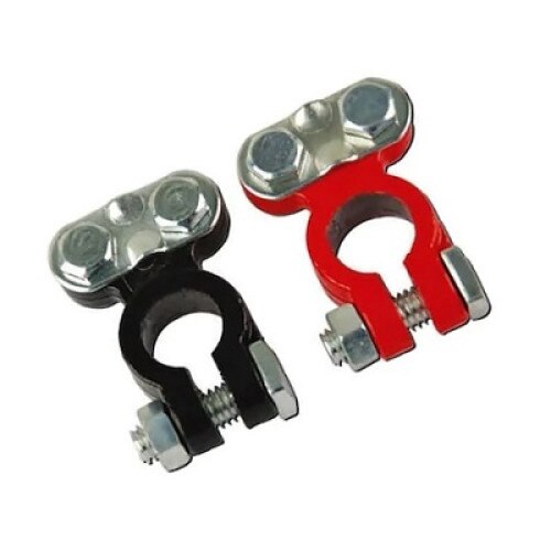 Set 2 borne colorate baterie auto 66g