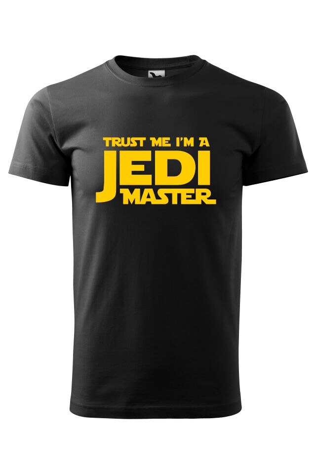 Tricou barbati personalizat Jedi, Malfini, Negru