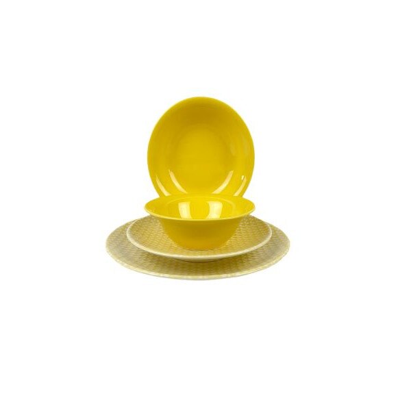 Set de masa 24 piese , Kutahya , Yellow