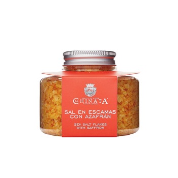 Fulgi de sare de mare cu sofran, La Chinata, 120 g Fulgi de sare de mare cu sofran, La Chinata, 120 g