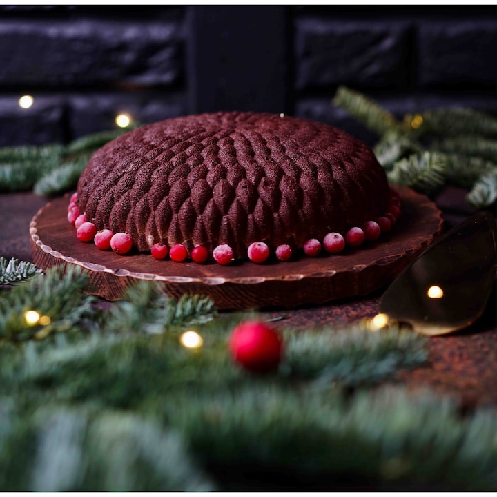 Forma din silicon rotunda, Silikomart Honoré, 195x70 mm