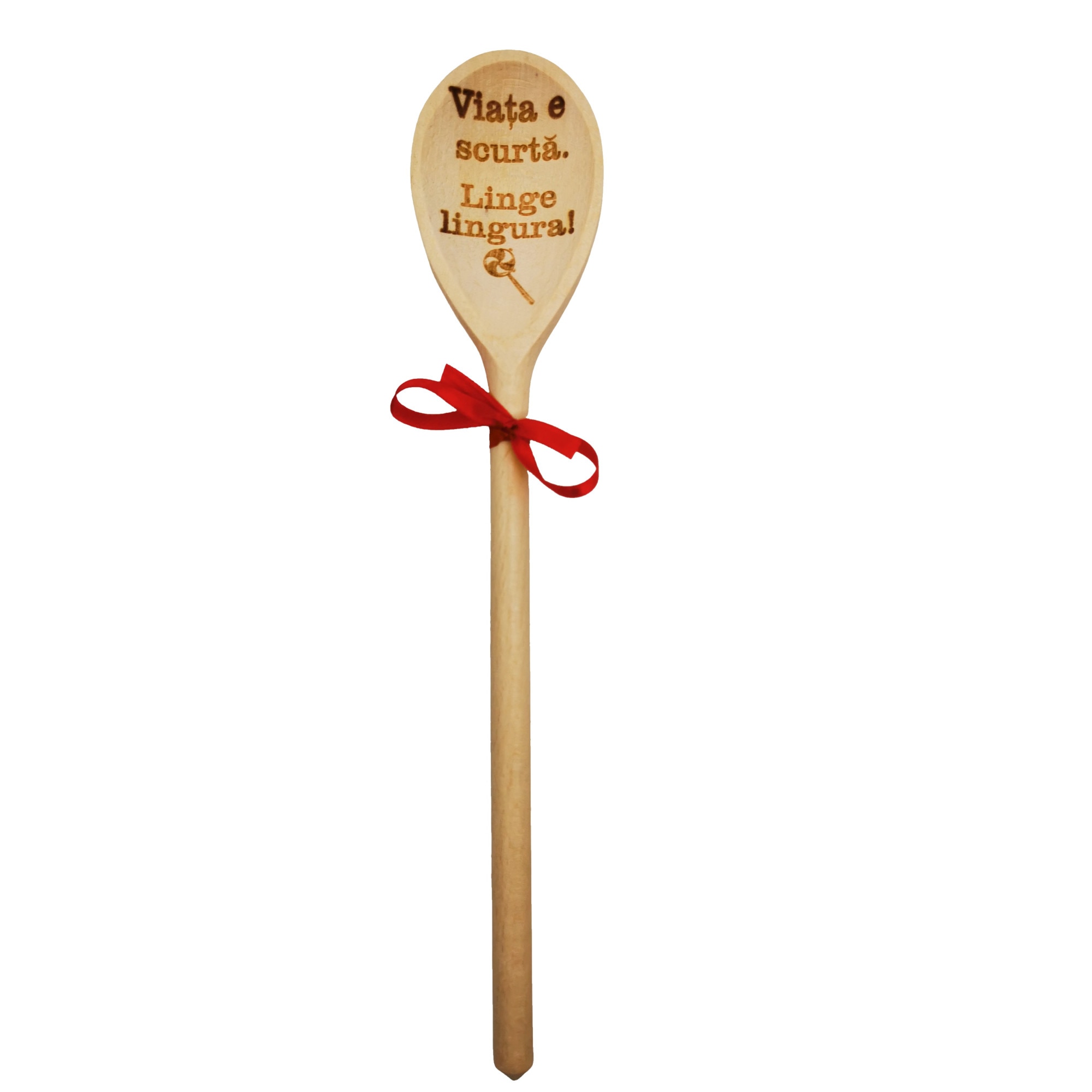Lingura de lemn personalizata 