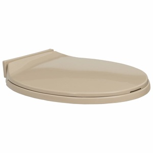 Capac de WC cu inchidere silentioasa, vidaXL, Polipropilena, 46 x 34 cm, Bej