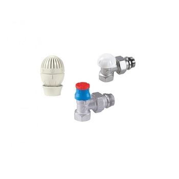 Set robineti cu cap termostatat tur si retur 1/2 Giacomini Set robineti cu cap termostatat tur si retur 1/2 Giacomini