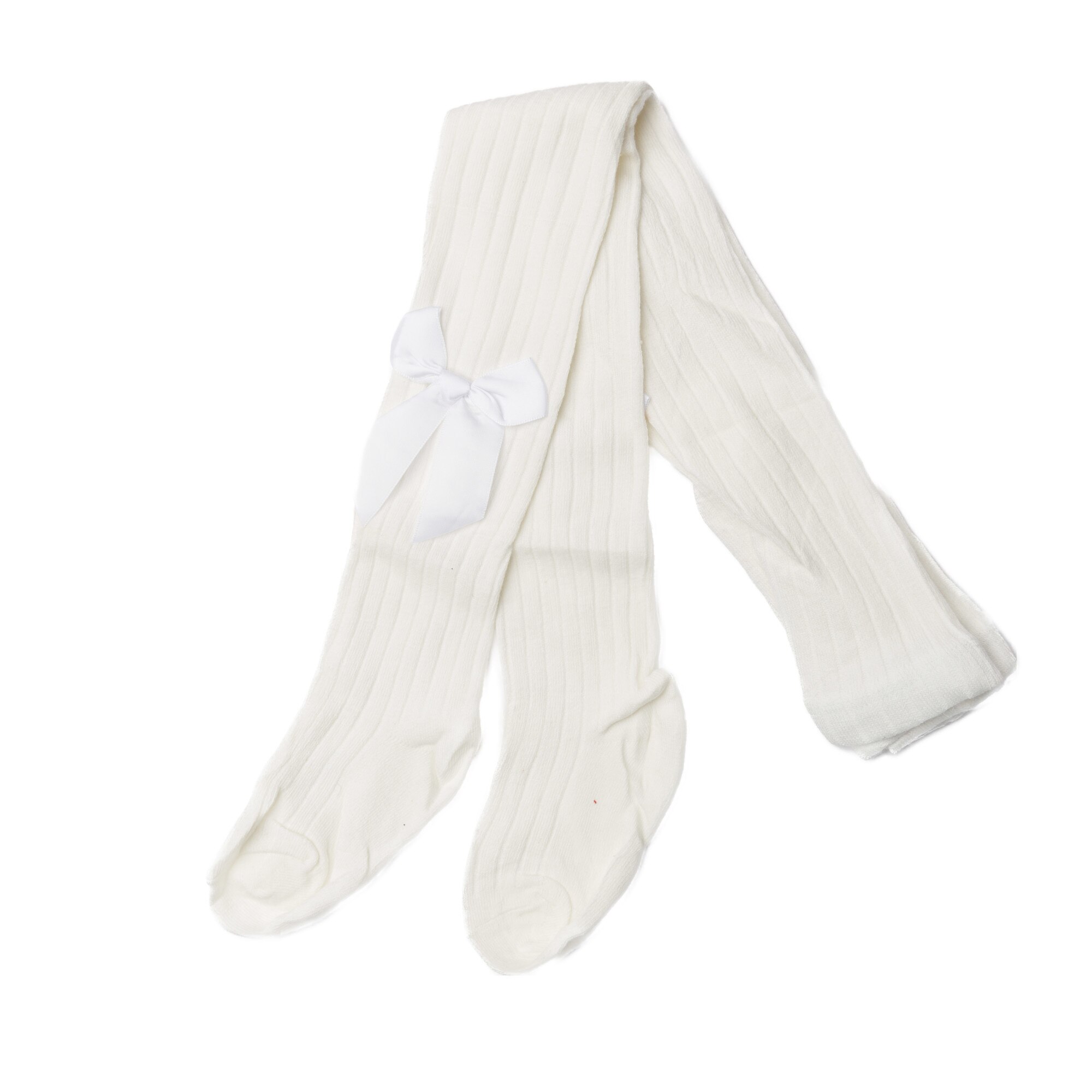 Dres cu fundite, pentru fetite, bumbac, alb