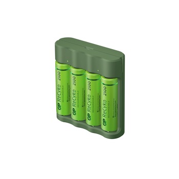 Incarcator acumulatori GP ReCyko Everyday B421 (USB) cu 4 acumulatori ReCyko AA 2100mAh Incarcator acumulatori GP ReCyko Everyday B421 (USB) cu 4 acumulatori ReCyko AA 2100mAh