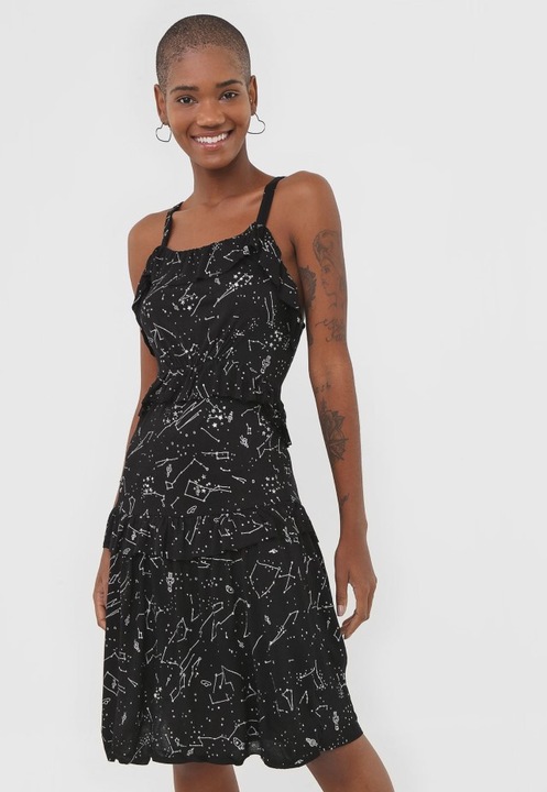 Rochie Desigual 18SWVK44, Negru, 36