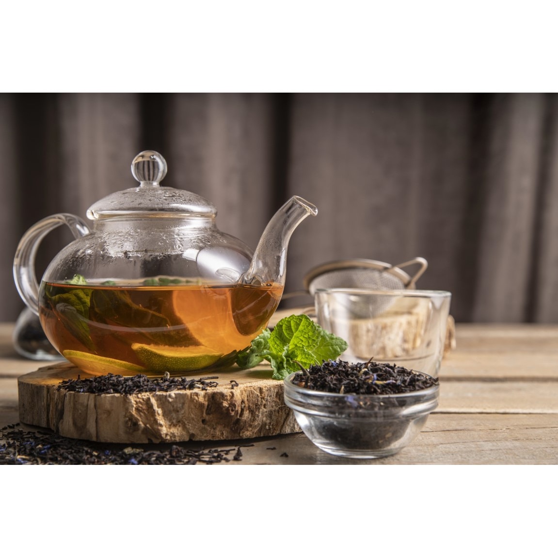 Tablou canvas Compozitie54 Ceainic cu ceai, 60 x 40 cm