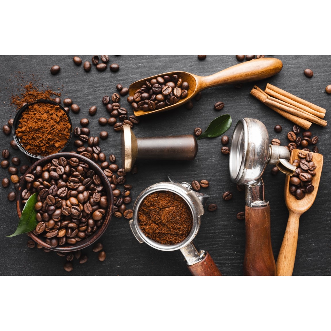 Tablou canvas Compozitie67 Cafea, aranjament rustic3, 60 x 40 cm