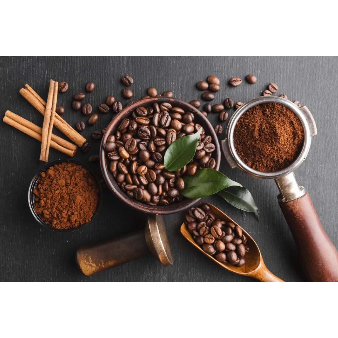 Tablou canvas Compozitie69 Cafea, aranjament rustic5, 75 x 50 cm