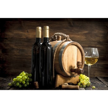 Tablou canvas Compozitie57 Vin, struguri, butoi, 105 x 70 cm Tablou canvas Compozitie57 Vin, struguri, butoi, 105 x 70 cm