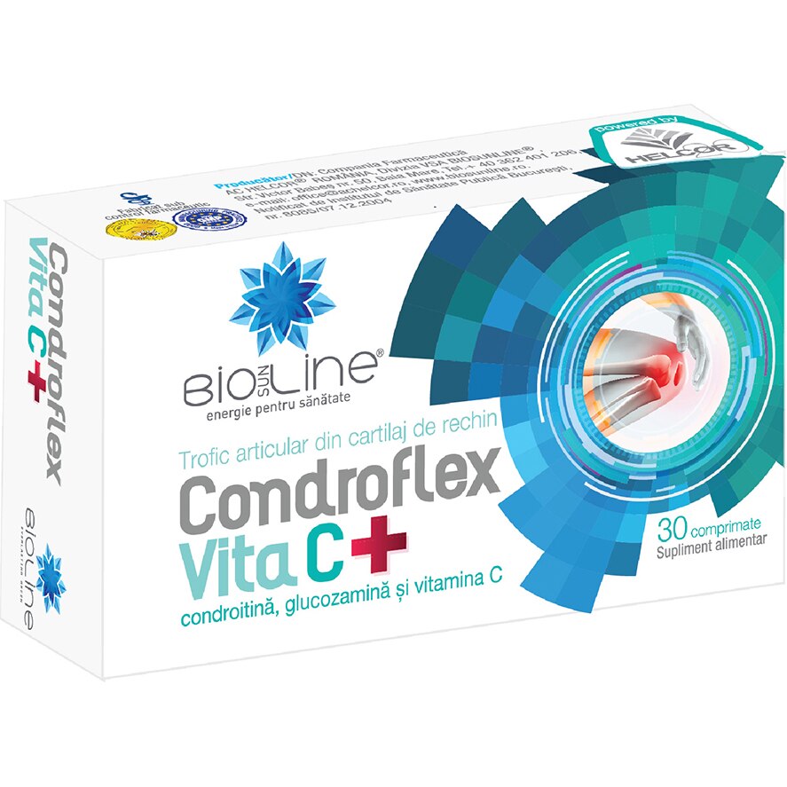 Supliment alimentar Condroflex Vita C, BioSunLine, 30 tablete