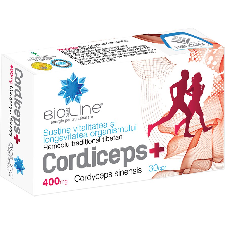 Supliment alimentar Cordiceps Plus, BioSunLine, 30 comprimate