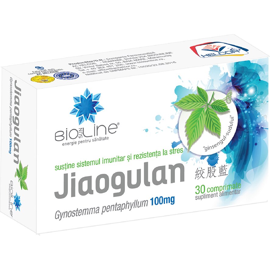 Supliment alimentar Jiaogulan, BioSunLine, 30 comprimate