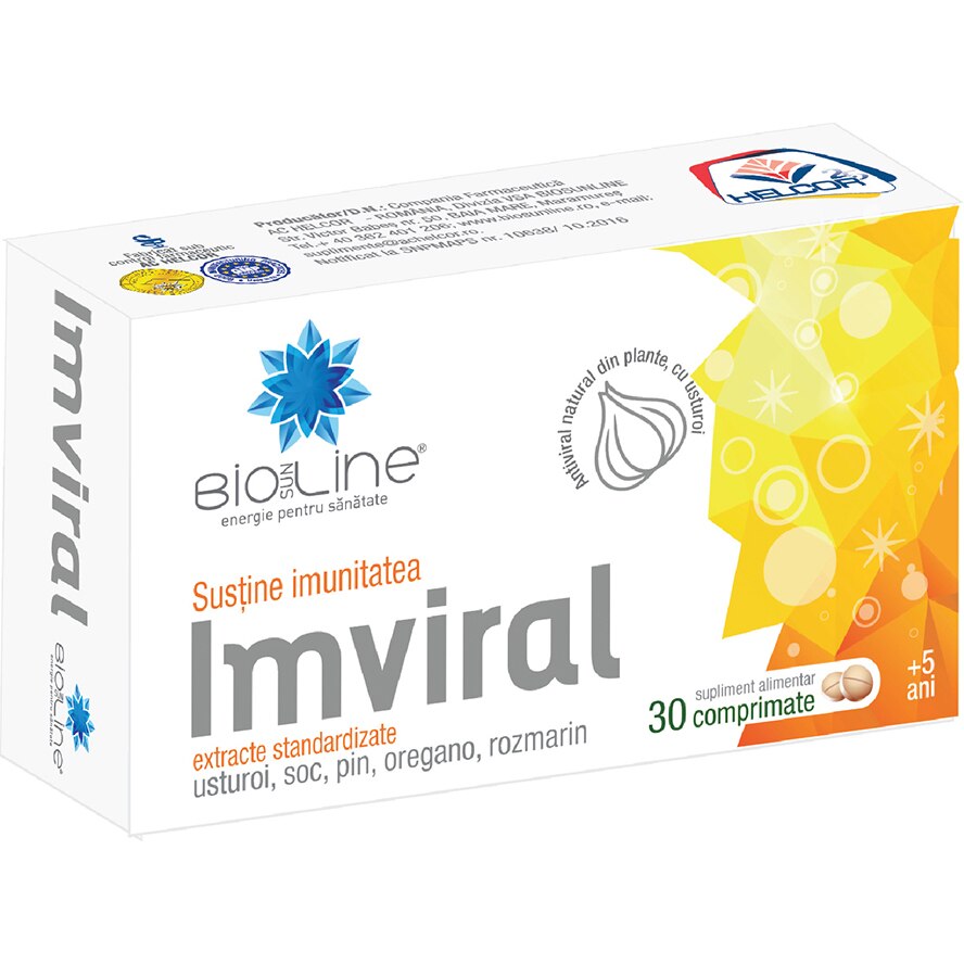Supliment alimentar Imviral, BioSunLine, 30 tablete