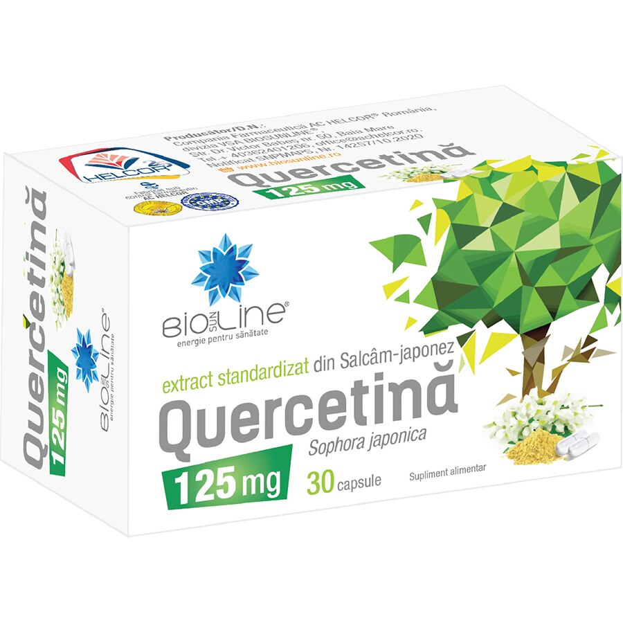 Supliment alimentar Quercetina, BioSunLine, 30 capsule