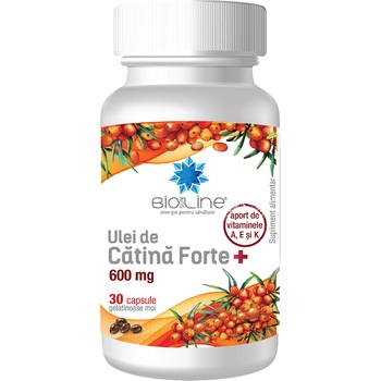 Supliment alimentar Ulei de cătină Forte 600mg, BioSunLine, 30 capsule Supliment alimentar Ulei de cătină Forte 600mg, BioSunLine, 30 capsule