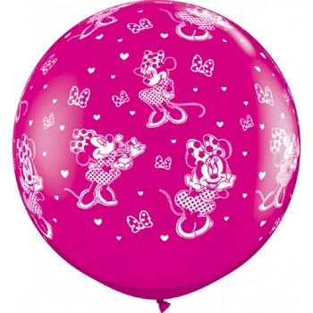 Balon Latex Jumbo 3 ft Minnie Mouse Disney, Radar 49577F Balon Latex Jumbo 3 ft Minnie Mouse Disney, Radar 49577F