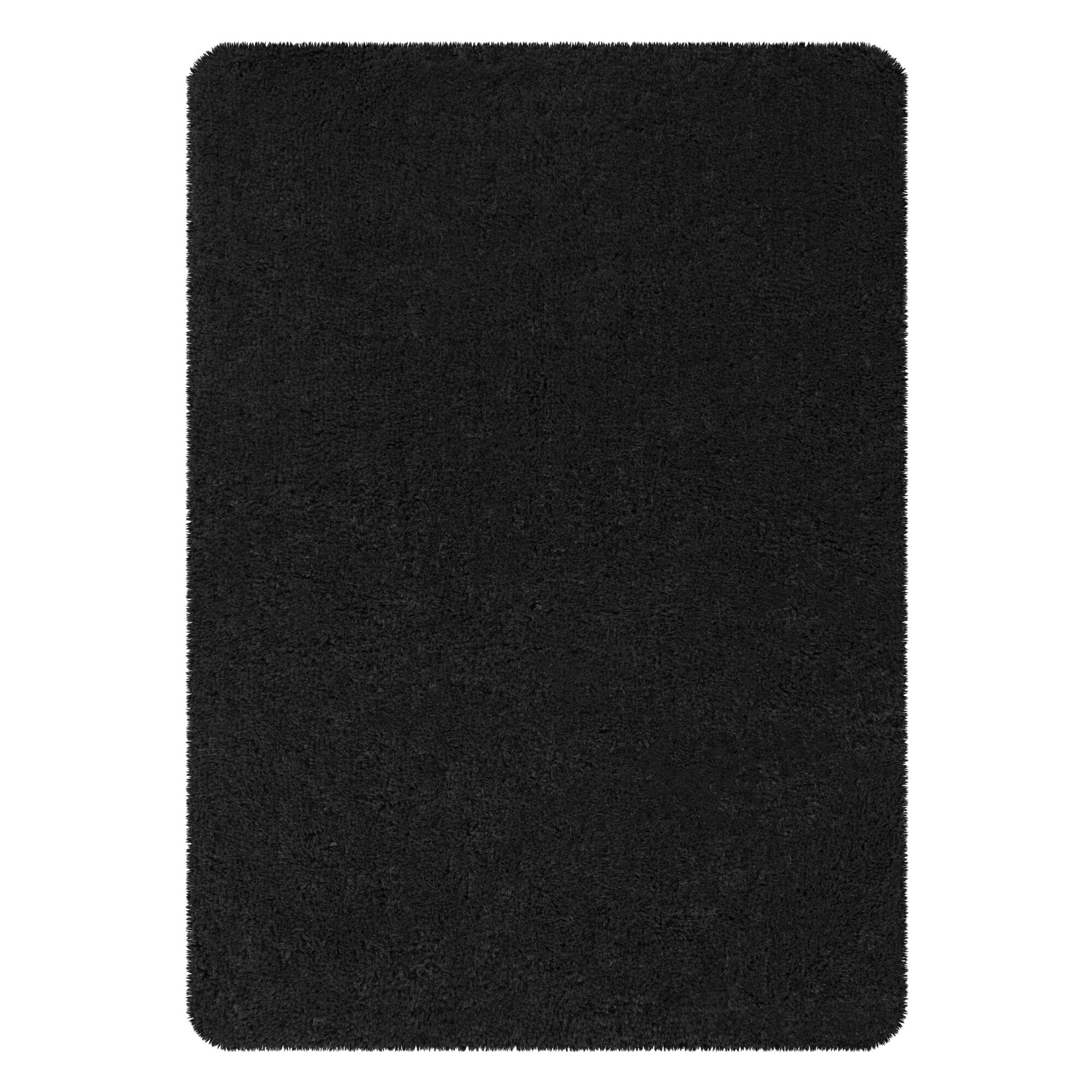 Covor de plus, Family Fabrics, 40x60 cm, Negru