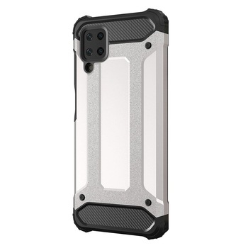 Husa Antisoc Forcell Armour pentru Samsung Galaxy A12, Argintiu Husa Antisoc Forcell Armour pentru Samsung Galaxy A12, Argintiu