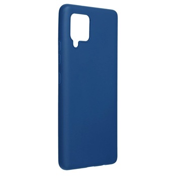 Husa din Silicon Soft Touch pentru Samsung Galaxy A12, Albastru Inchis