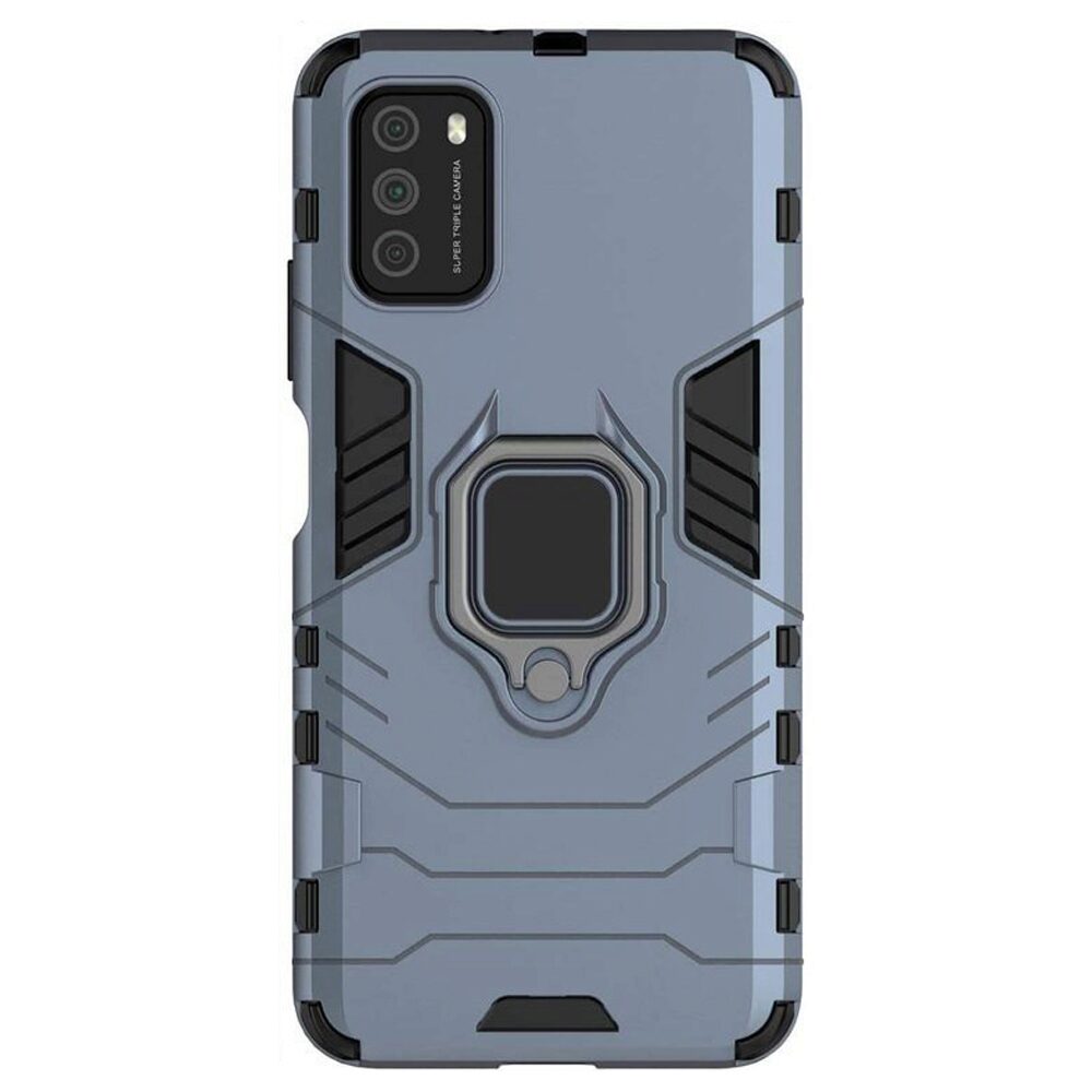 Carcasa Antisoc Ring Armor KickStand pentru Xiaomi Redmi 9T / Poco M3, Albastru