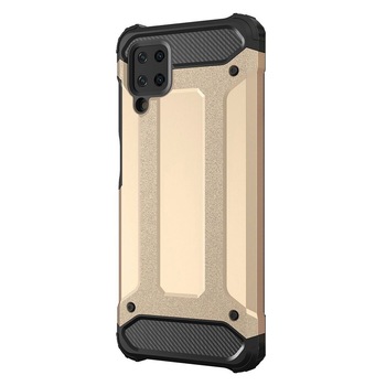 Husa Antisoc Forcell Armour pentru Samsung Galaxy A12, Auriu Husa Antisoc Forcell Armour pentru Samsung Galaxy A12, Auriu