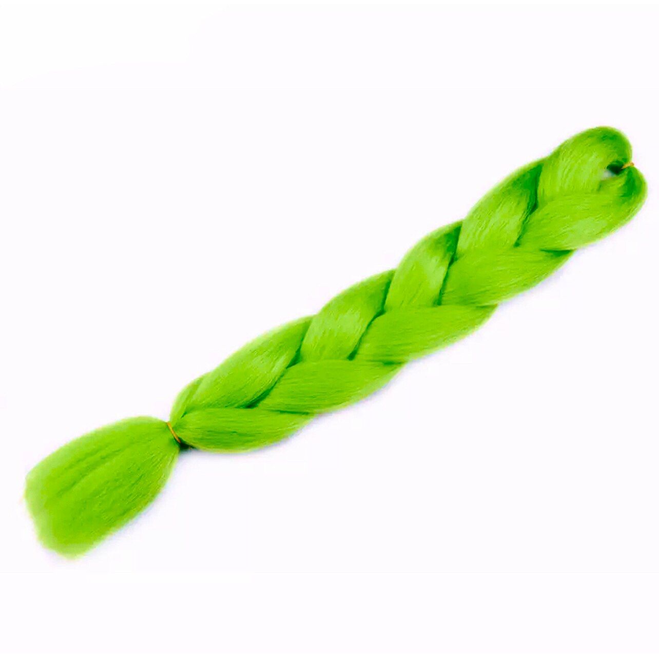 Extensii sintetice colorate de par pentru impletituri ombre Verde electric 105 g 63 cm