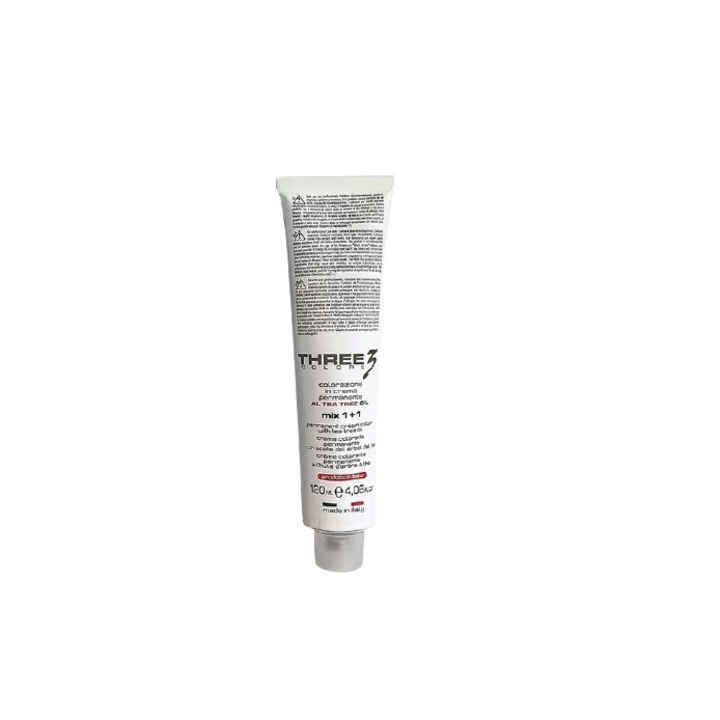 Vopsea de par cu ulei de arbore de ceai, Three, cu amoniac, blond auriu-903, 120 ml