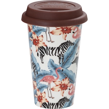 Cana termica De'Longhi Blu Animals, Ceramica, Perete dublu, 300 ml Cana termica De'Longhi Blu Animals, Ceramica, Perete dublu, 300 ml