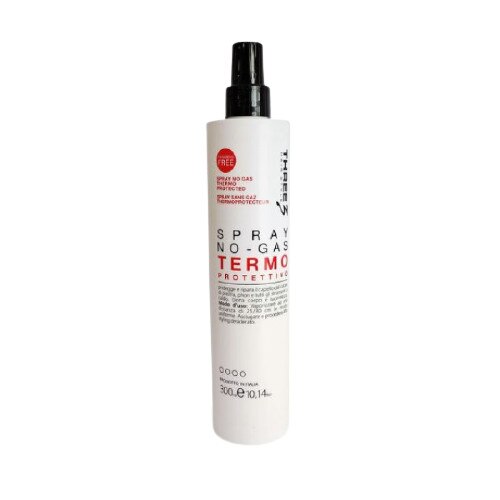 Spray termic pentru par, Three, fara gaz, 300 ml