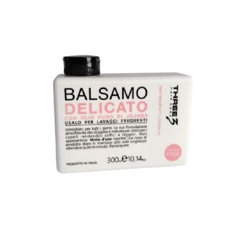 Balsam de par, Three, cu ulei de jojoba, 300 ml