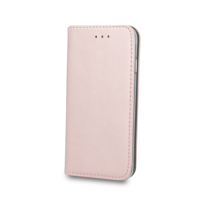 Калъф Book Flip Case за LG K50S от кожа с оптимален дизайн с магнитно затваряне, IAO Smart Soft Close, роза