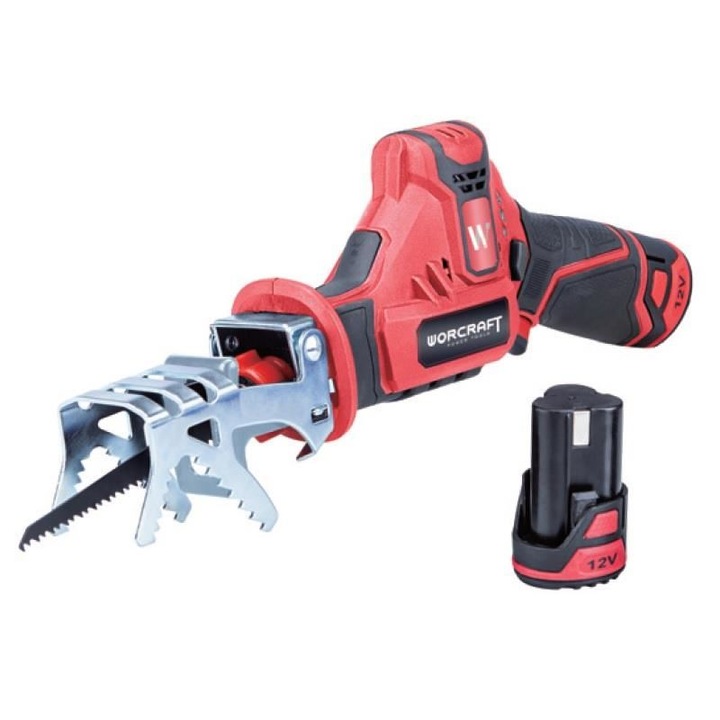 Fierastrau sabie cu acumulator Worcraft CSS-12Li, 12V, 2 baterii x 2.0Ah, Li-Ion