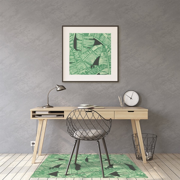 Килим за офис стол модел с листа кмат-3375-120х90см