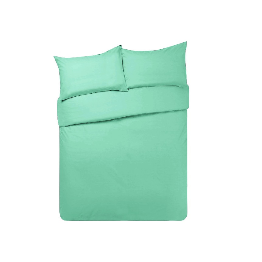 Set lenjerie 3 piese, Metru Patrat, verde ou de rata, turcoaz, format din husa pentru pilota 130/200 si 2 fete de perna 70/70